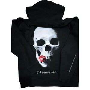 Pleasures Skull Graphic Hoodie “Making Out” - Size Large Streetwear - Punk Goth